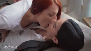 Katy Rose Betzz catches her redheaded friend indulging in lesbian pleasure