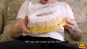 Martin Spell gets a cake and rough sex from his chemistry teacher in explicit video