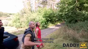 Sarah Kay and George Uhl's intense outdoor encounter in a Czech-themed adult film