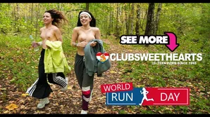 European women enjoy lesbian pleasure on World Run Day