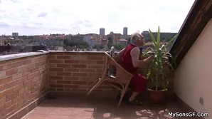 Old man indulges in steamy encounter with young pigtailed girl in crystal clear footage