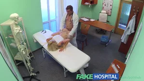 Amateur nurse with big breasts has intense encounter with doctor in fake hospital scenario