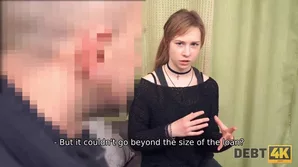 A young girl gives oral sex to pay off her phone bill in a genuine video