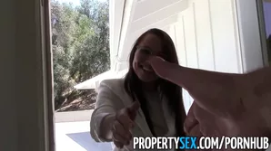 Real estate agent Aidra gets intimate with client in steamy POV video