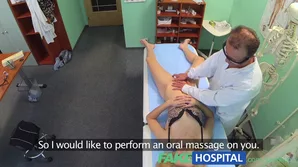 Blonde beauty enjoys an erotic oral massage in high-definition reality video