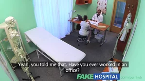 Stunning nurse Mea Melone engages in risqué behavior with her boss in a fake hospital scenario, featuring hardcore action and high-definition footage